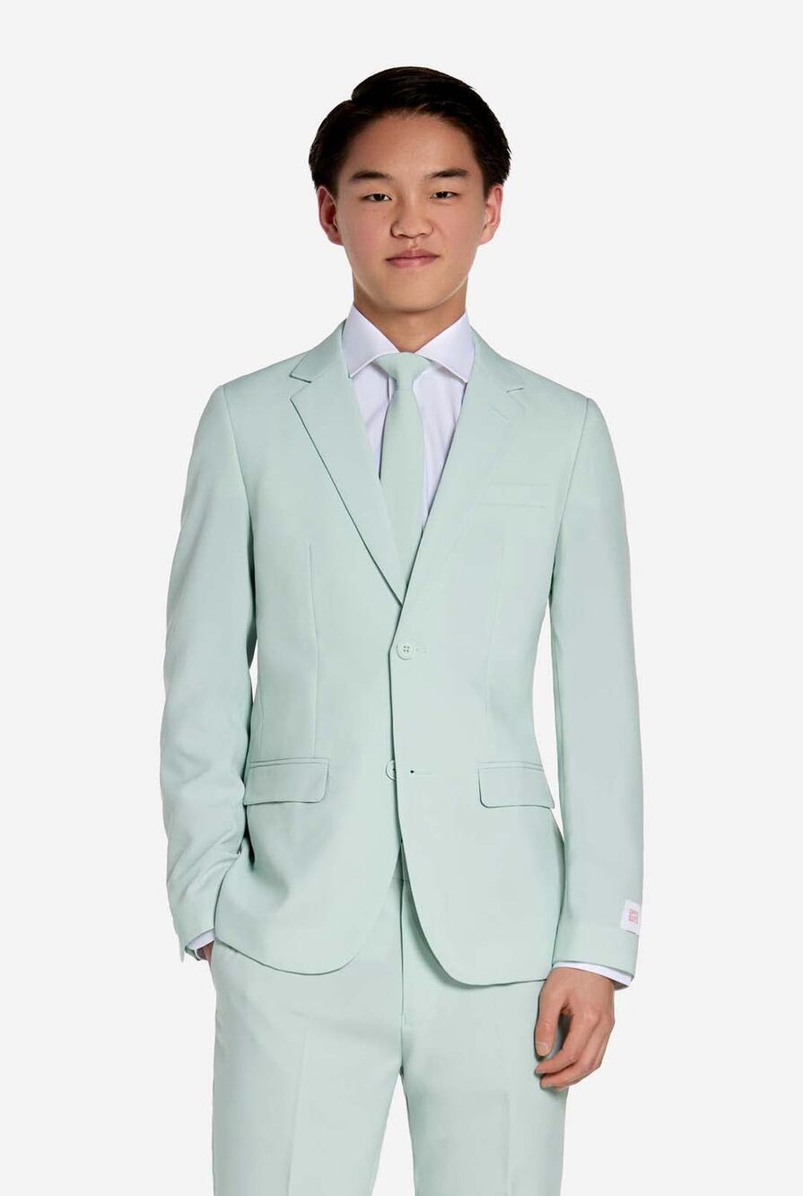 OppoSuits Teen Boys Magic Mint Solid Color Suit 12Y